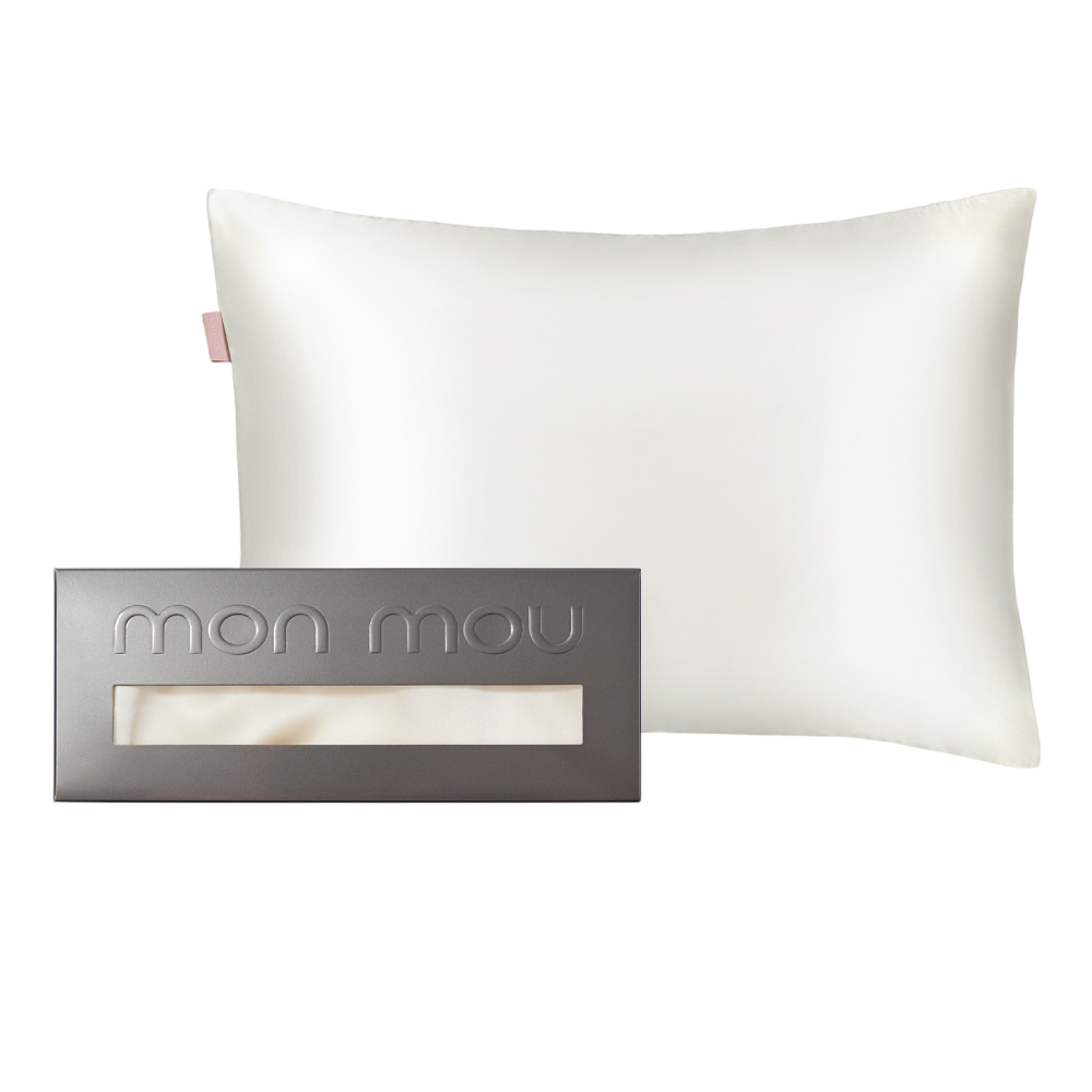 MON MOU Soft Silk Pillowcase White - Наволочка з натуральним 100% шовком - фото №1 MON MOU Soft Silk Pillowcase White - Наволочка з натуральним 100% шовком - фото №1